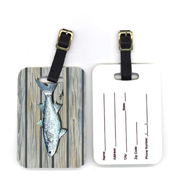 Carolines Treasures Carolines Treasures 8490BT 4 x 2.75 in. Pair of Fish Mullet Luggage Tag 8490BT - main